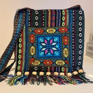 Handmade handstitched Authentic Mexican Crossbody